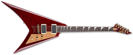 LTD SIGNATURE SERIES  Kirk Hammett KH-V Red Sparkle  6-String Electric Guitar 2023